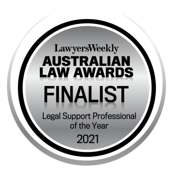 Finalist - Legal Support Professional of the Year (Adrianna Williamson) – 2021 LW Australian Law Awards