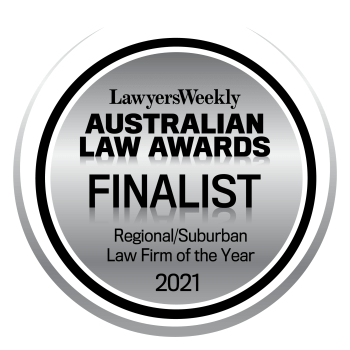 Finalist - Regional/Suburban Law Firm of the Year – 2021 LW Australian Law Awards