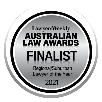 Finalist - Regional/Suburban Lawyer of the Year (Sharné Lategan) – 2021 LW Australian Law Awards
