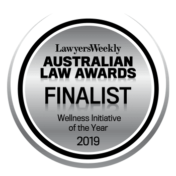 Australian Law Awards finalist badge for law firm in Toowoomba, Queensland.