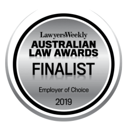 Finalist at Australian Law Awards 2019 for Property, Business & Civil Disputes law in Queensland.